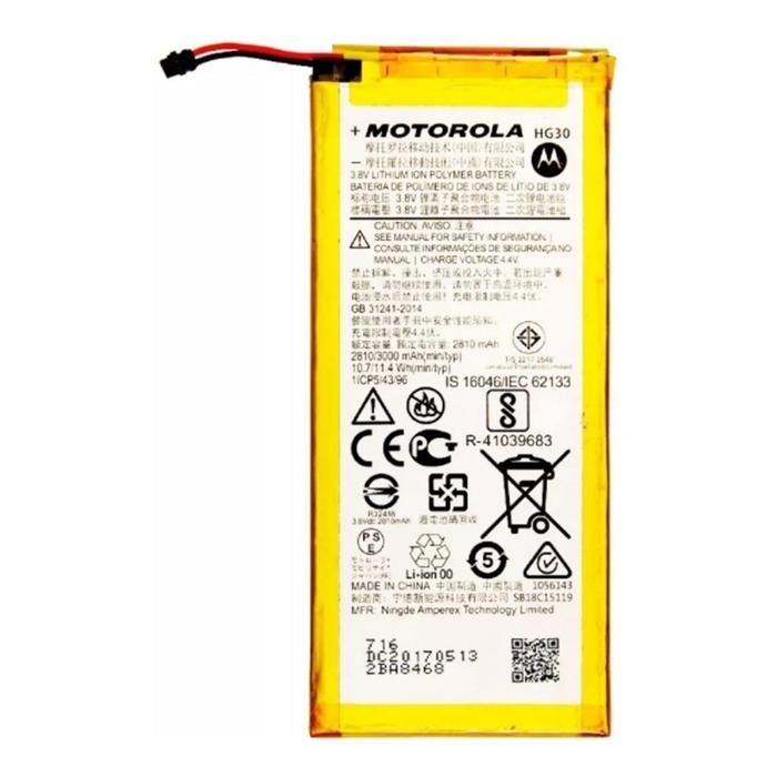 Bater�a Motorola Hg30 Moto G5s Plus Xt1803 Xt1806 Xt1805